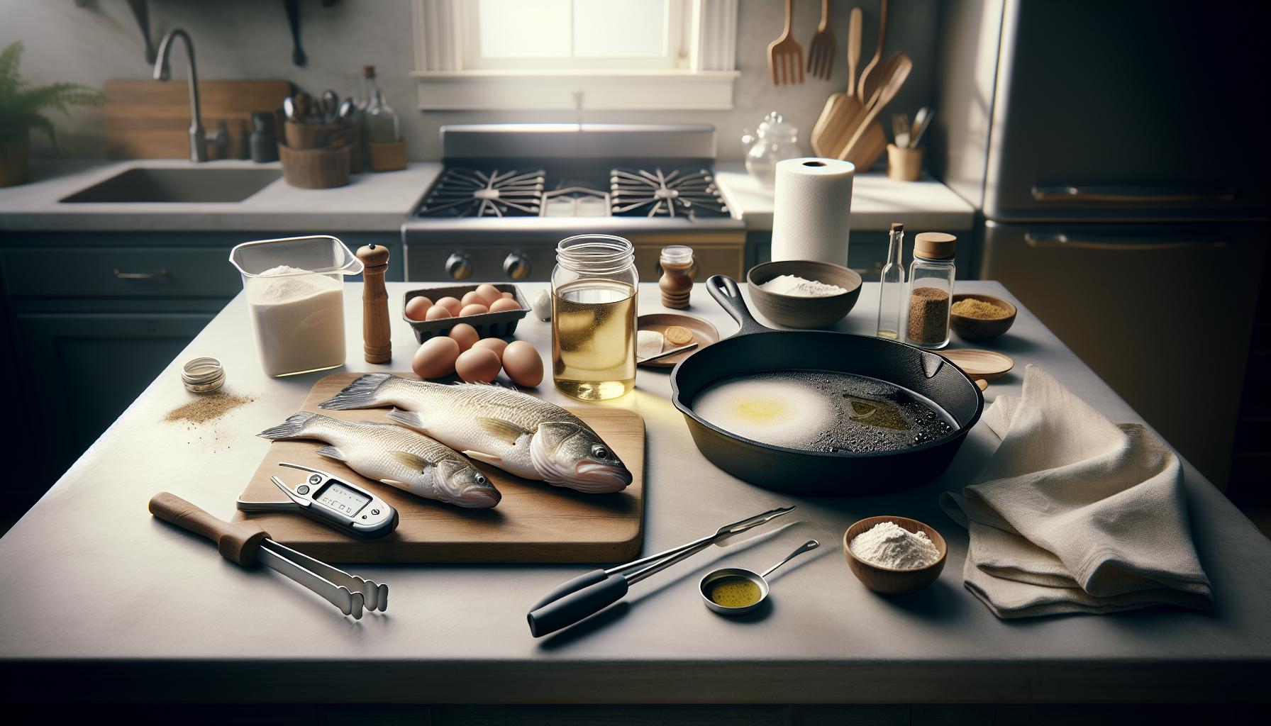 Essential Tools for Frying White Bass Fish