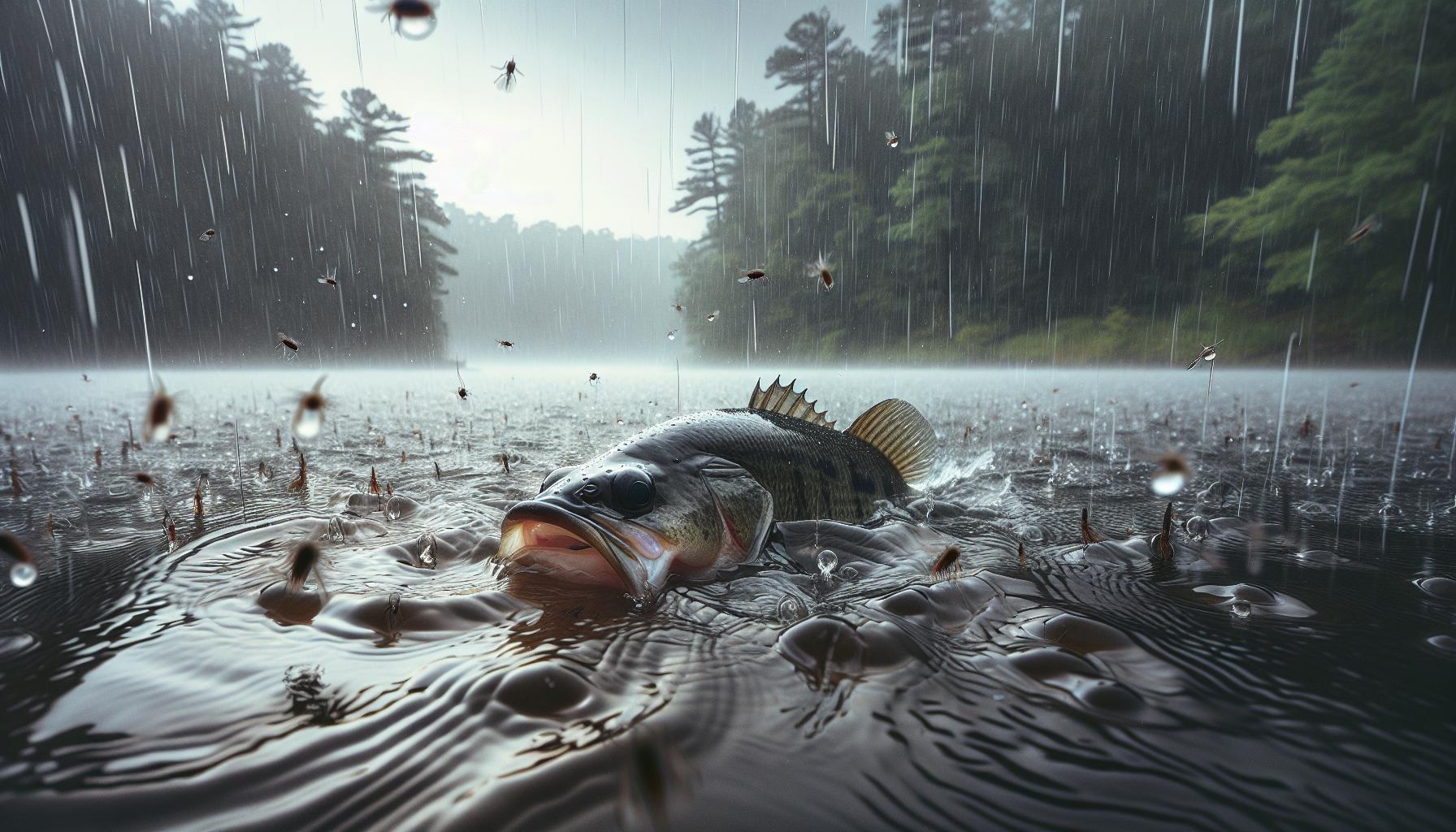 How Rain Affects Bass Behavior and Feeding Patterns